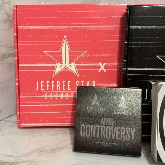 Jeffree Star X Shane Dawson Conspiracy palette & pink black pic face mirrors - Picture 3 of 12